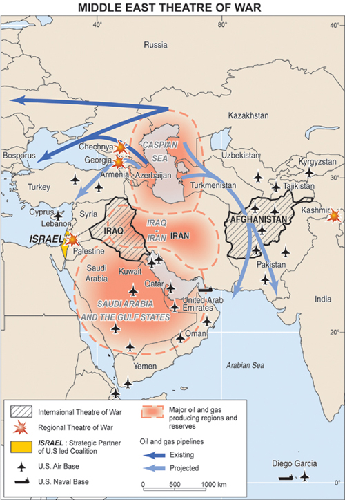 map of middle east and europe. Since 2001, this front has
