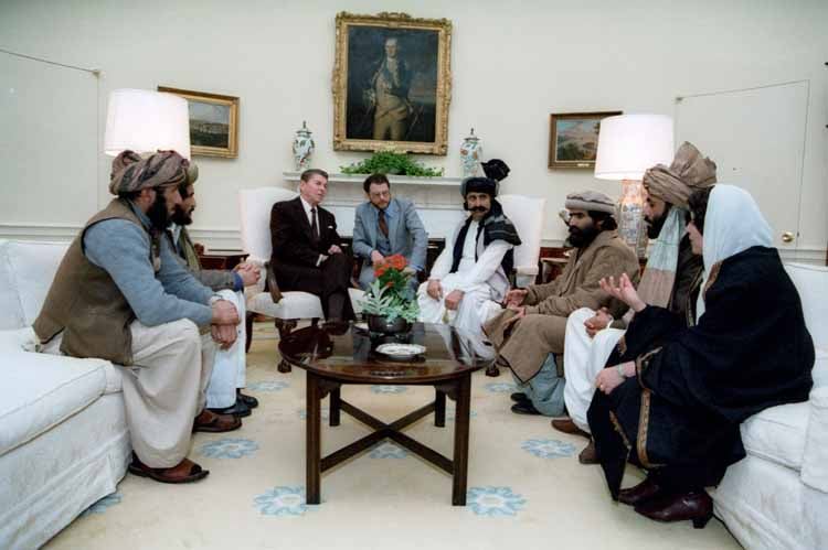 Ronald Reagan meets the al-Qaeda / Mujahideen