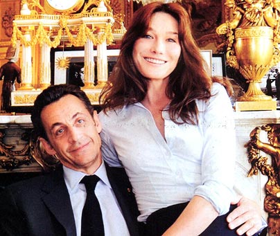 Sarkozy with his wife