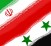 Iran and Syria flags combined