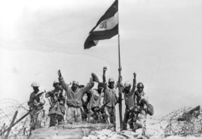 Egyptian troops 1973 Arab-Israeli war