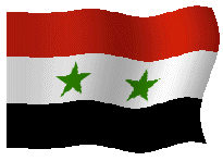 Syrie drapeau flottant