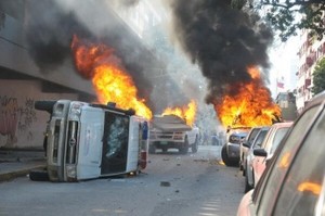 12 Feb 2014 Anti-government Riot in Caracas, Venezuela