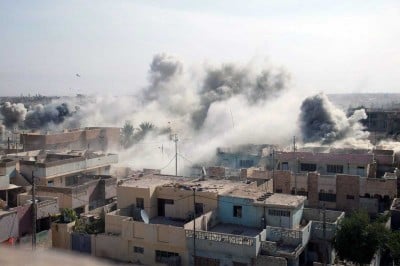 missile-attack-bomb-fallujah-iraq-by-us-military