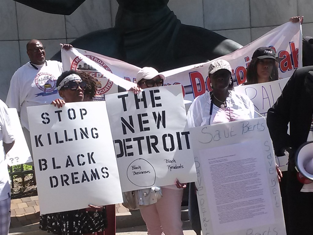 Detroit rally against ethnic cleansing on July 21, 2015 at City Hall