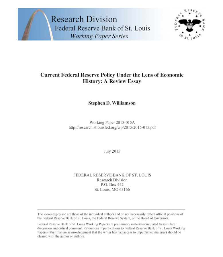 Essay historical beginnings the federal reserve pdf