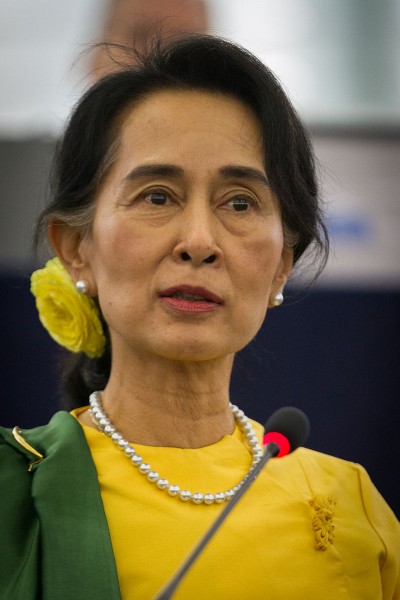 Aung San Suu Kyi, Photo by Claude TRUONG-NGOC (CC BY-SA 3.0)