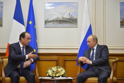 François Hollande, President of France and Vladimir Putin, President of the Russian Federation (CC BY 4.0)