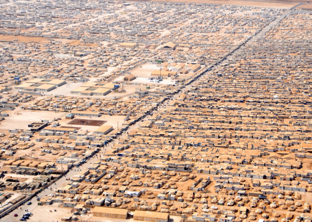 The Zaatari refugee camp in Jordan