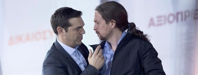 Alexis Tsipras and Pablo Iglesias