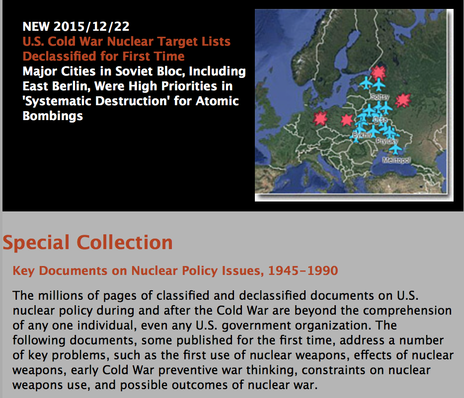 “Wipe the Soviet Union Off the Map”: Planned US Nuclear Attack against USSR