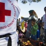 Greek Red Cross helps refugees trapped at Idomeni on the Greece-Macedonia border. Demotix/Giorgios Cristakis. All rights reserved.