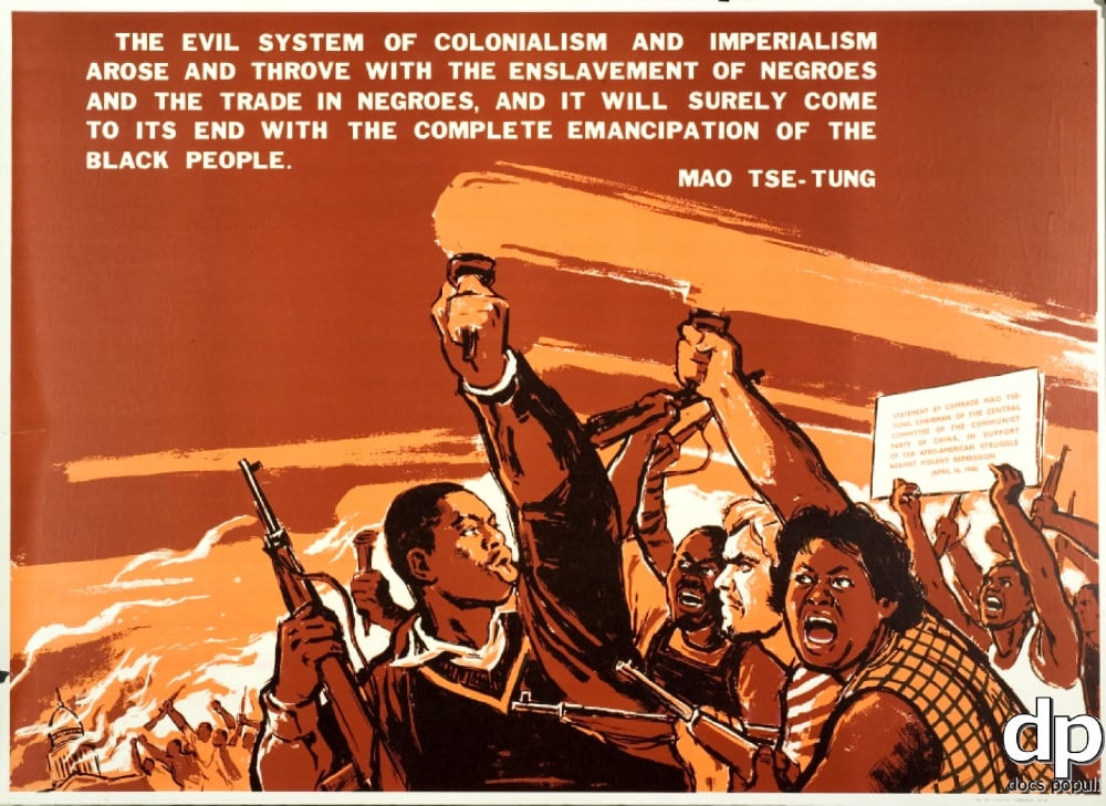 China-African American Liberation poster