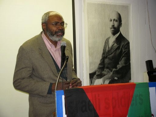  Abayomi Azikiwe with DuBois poster in background 2009