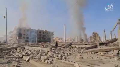 ISIS-footage-Raqqa-airstrike-aftermath