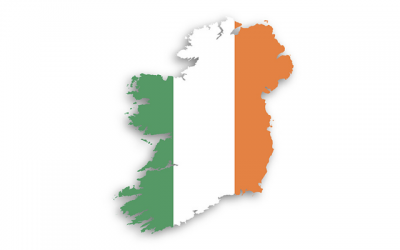 Cropped United Ireland Map Ireland Tricolour