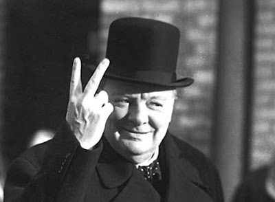 Churchill V Sign